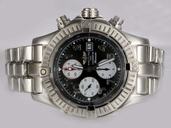 Breitling Super Avenger S.A.Steel Round Silver Stainless Steel Strap Mens Watch