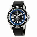 Breitling Superocean 42 Black Dial Rubber Strap Automatic Men's Watch A1736402-BA30BKPT