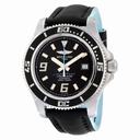 Breitling Superocean 44 Black Dial Leather Men's Watch A1739102-BA79BKBLT