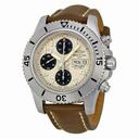 Breitling Superocean Chronograph Automatic Silver Dial Brown Leather Men's Watch A13341C3-G782BRLT
