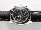 Breitling Superocean Heritage Chronograph S.H.C.Steel Quartz Chronograph Round Black Dial Watch