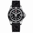Breitling Superocean II 36 Black Dial Black Rubber Men's Watch A17312C9/BD91BKORT