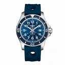 Breitling Superocean II Gun Blue Dial Blue Ocean Racer II Rubber Automatic Men's Watch A17392D8/C910