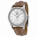 Breitling Transocean 38 Silver Dial Brown Leather Watch A1631012-G781BRCD