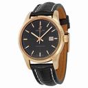 Breitling Transocean Black Dial Rose Gold Black Leather Automatic Men's Watch R1036012-BA92BKCT