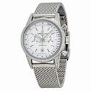 Breitling Transocean Chronograph Silver Dial Stainless Steel Unisex Watch A4131063-G757SS