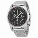 Breitling Transocean Chronograph Unitime Black Dial Steel Men's Watch AB0510U6-BC26SS.