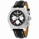 Breitling Windrider Chronomat 44 Automatic Black Dial Black Leather Men's Watch AB042011-BB56BKLT