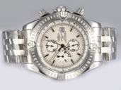 Breitling Windrider Chronomat Evolution A13356 Mens Silver Stainless Steel Strap Round Watch