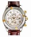 Breitling Windrider Chronomat Evolution B1335653/A572 White Dial Brown Cow Leather Strap Round Watch