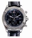 Breitling Windrider Chronomat Evolution C1335611/B821-1LT Round Black Cow Leather Strap Mens Watch