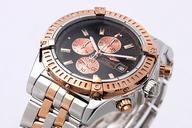 Breitling Windrider Chronomat Evolution Steel/Gold 2 Purple Dial 46mm Quartz Watch
