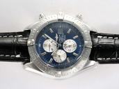 Breitling Windrider Chronomat Evolution Steel Stainless Steel Case Blue Dial Watch
