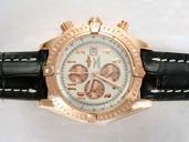 Breitling Windrider Chronomat Evolution Steel1 Pink Dial Quartz Chronograph 42.5mm Watch