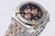 Breitling Windrider Chronomat Evolution Two-Tone 46mm Quartz Black Dial Watch