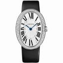 Cartier Baignoire Manual Wind Diamond Bezel 18 kt White Gold Ladies Watch WB520009