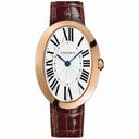 Cartier Baignoire Manual Wind Silver Dial 18 kt Rose Gold Ladies Watch W8000002