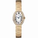 Cartier Baignoire Silver Dial 18kt Rose Gold Ladies Watch WB520026