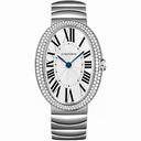 Cartier Baignoire Silver Dial 18kt White Gold Unisex Men's Watch WB520010