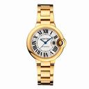 Cartier Ballon Bleu de Cartier 18k Yellow Gold Silvered Opaline Dial Ladies Watch WGBB0005