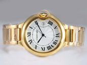 Cartier Ballon Bleu de Cartier W69003Z2 Mens Gold Stainless Steel Strap Round Watch