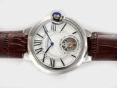 Cartier Ballon Bleu de Cartier W6900456 42mm Brown Crocodile Leather Strap Watch