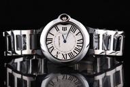 Cartier Ballon Bleu de Cartier w6920047 Stainless Steel Case White Dial Round Watch