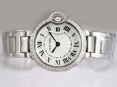 Cartier Ballon Bleu de Cartier W6920047 White Dial Round Quartz Watch