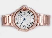 Cartier Ballon Bleu de Cartier WE9005Z3 36mm Rose Gold Case Watch