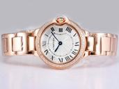 Cartier Ballon Bleu de Cartier WE9008Z3 Diamond Bezel White Dial Watch