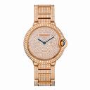 Cartier Ballon Bleu Diamond Pave Dial 18kt Pink Gold Unisex Watch HPI00489
