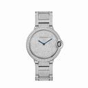 Cartier Ballon Bleu Diamond Pave Dial 18kt White Gold Unisex Watch HPI00581