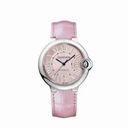 Cartier Ballon Bleu Pink Dial Stainless Steel Automatic Ladies Watch WSBB0007