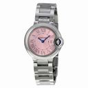 Cartier Ballon Bleu Pink Dial Stainless Steel Ladies Watch W6920038