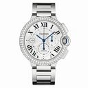 Cartier Ballon Bleu Silver Dial 18kt White Gold Automatic Men's Watch WE902001