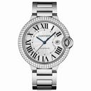 Cartier Ballon Bleu Silver Dial 18kt White Gold Men's Watch WE9009Z3
