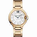 Cartier Ballon Bleu Silver Diamond  Dial 18kt Rose Gold Unisex Watch WE902026