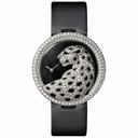 Cartier Bestiaire Panthere Divine Black Guilloche Dial Ladies Watch HPI00648