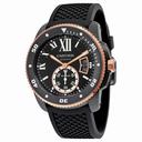 Cartier Calibre De Cartier Diver Automatic Black Dial Black Rubber Men's Watch W2CA0004
