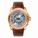 Cartier Calibre de Cartier Multiple Time Zone 18 kt Rose Gold Men's Watch W7100025