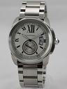 Cartier Calibre de Cartier W7100015 Silver Stainless Steel Strap White Dial 42mm Watch