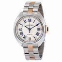 Cartier Cle  Automatic Silver Dial 18kt Rose Gold and Stainless Steel Ladies Watch W2CL0003