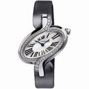 Cartier Delices de Cartier Silver Dial Satin Strap Ladies Watch WG800018
