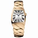 Cartier La Dona Silver Dial 18kt Rose Gold Ladies Watch W640040I