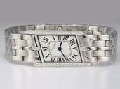 Cartier Lanieres WJ2003W3 20x32mm Womens Silver Stainless Steel Strap Watch