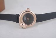 Cartier Libre 82128 Stainless Steel with 18k Gold Bezel Quartz Black Dial Watch