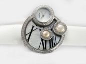 Cartier Libre WJ304850 Round Womens White Cow Leather Strap Watch