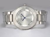 Cartier Ligne 21 de Cartier W10109T2 36mm White Dial Quartz Chronograph Watch