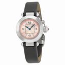 Cartier Miss Pasha Pink Dial Satin Strap Ladies Watch W3140026