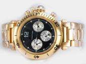Cartier Pasha de Cartier 22051202 Automatic Black Dial Round Watch
